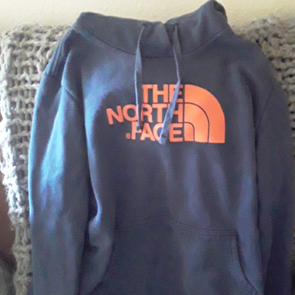 North face navy hoodie - Picture 1 of 4